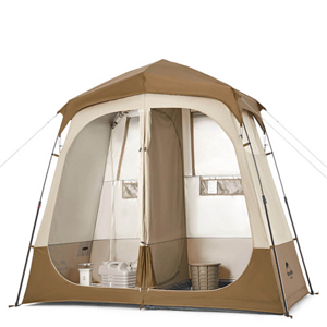 Душ туристический Naturehike Wet And Dry Separation Shower Tent Brown