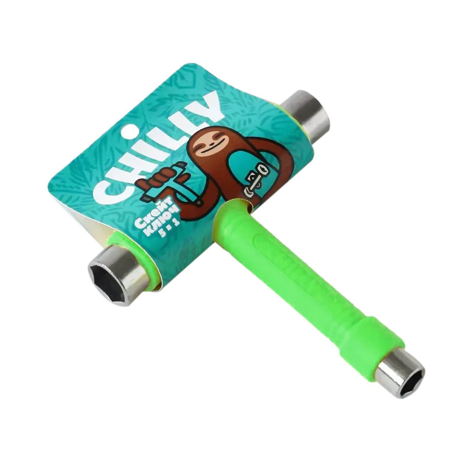 Ключ для скейтборда/лонгборда CHILLY T-Образный Зеленый