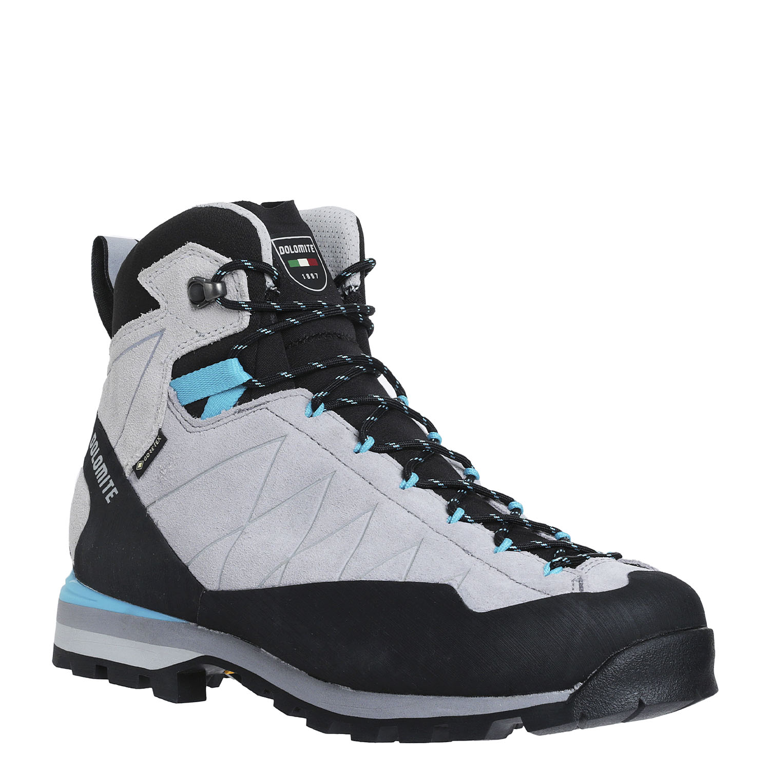 Треккинговые ботинки Dolomite Crodarossa W's Hi GTX Aluminium Grey/Capri Blue