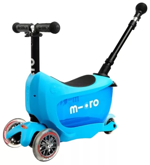 Самокат 3-колесный MICRO Mini2go Deluxe Plus Blue