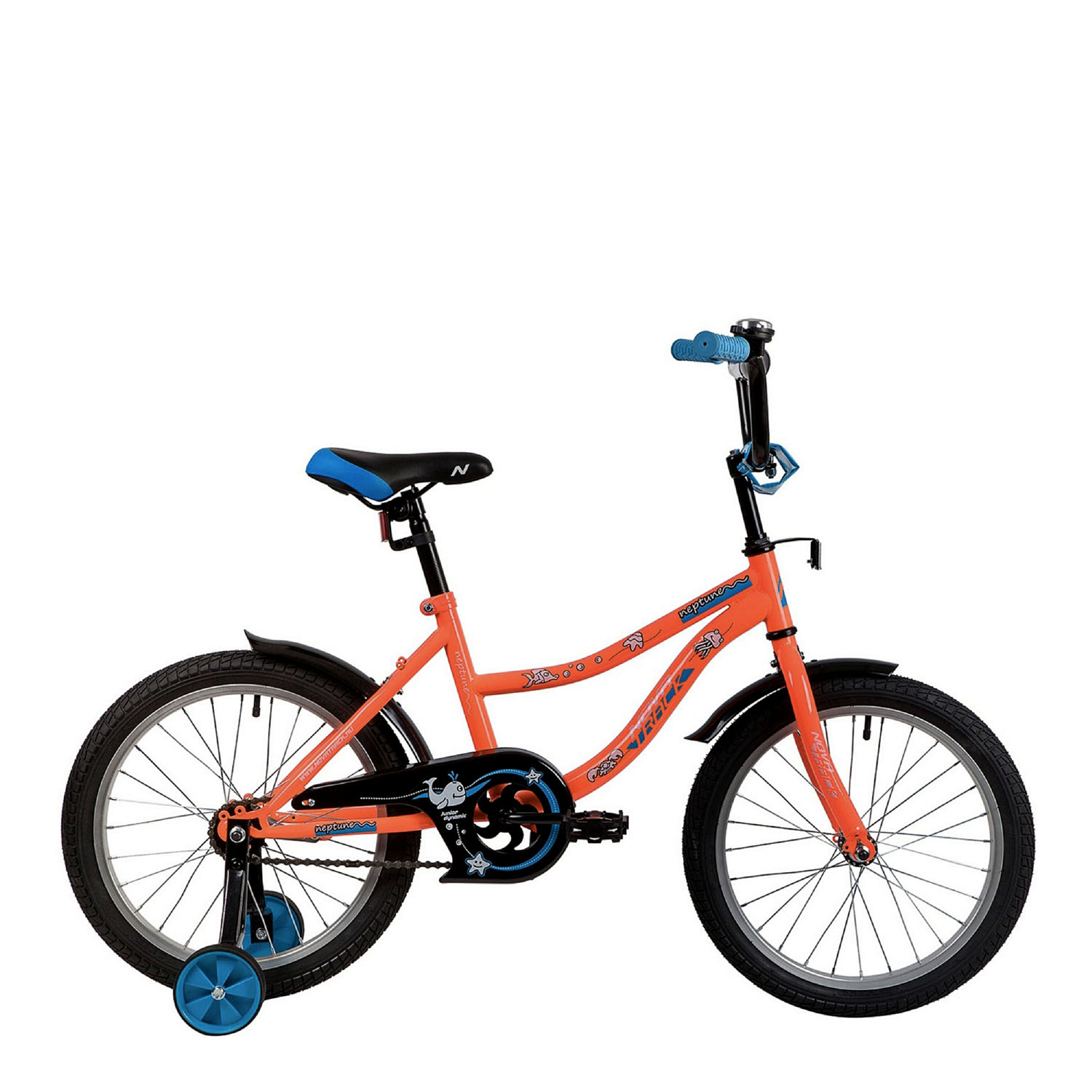 Велосипед Novatrack Neptune 18 2021 оранжевый