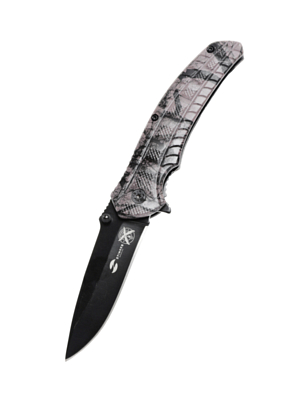 Нож Stinger Knives 84 мм рукоять алюминий Черный
