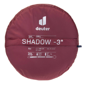 Спальник Deuter Shadow -3° левый Maron-Navy