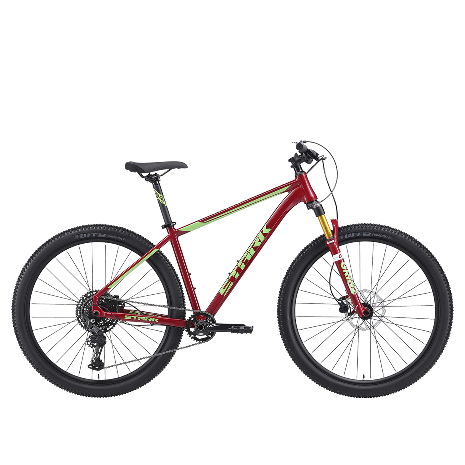 Велосипед Stark Armer 29.6 HD 2024 Бордовый/Зеленый