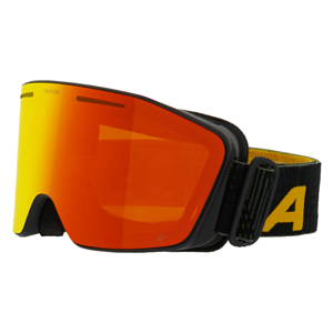 Очки горнолыжные ALPINA Nendaz Q-Lite Black-Yellow Matt/Q-Lite Red S2