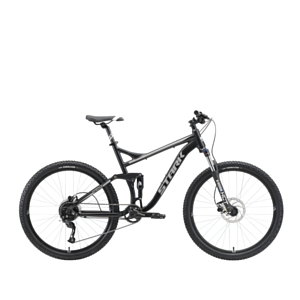 Велосипед Stark Tactic FS 27,5 HD черный/серебристый 2022 Чёрный / Серебристый