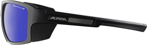 Очки солнцезащитные ALPINA Skywalsh V Black Matt/Varioflex blue mirror Cat. 1-4 fogstop hydrophobic