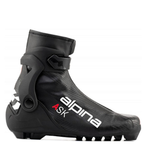 Лыжные ботинки Alpina. Action Skate Black/White/Red