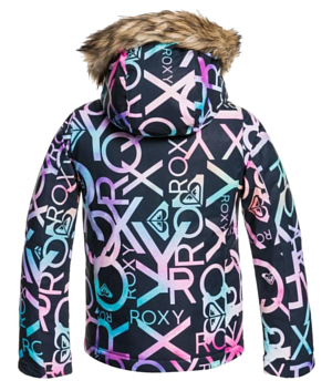 Куртка сноубордическая детская Roxy Jet Ski Girl's True Black Macha