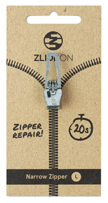 Бегунок для молнии ZlideOn Narrow Zipper L Silver