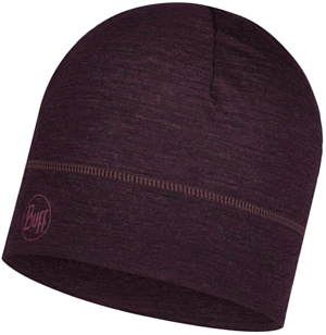 Шапка Buff Merino Lightweight Hat Solid Deep Purple