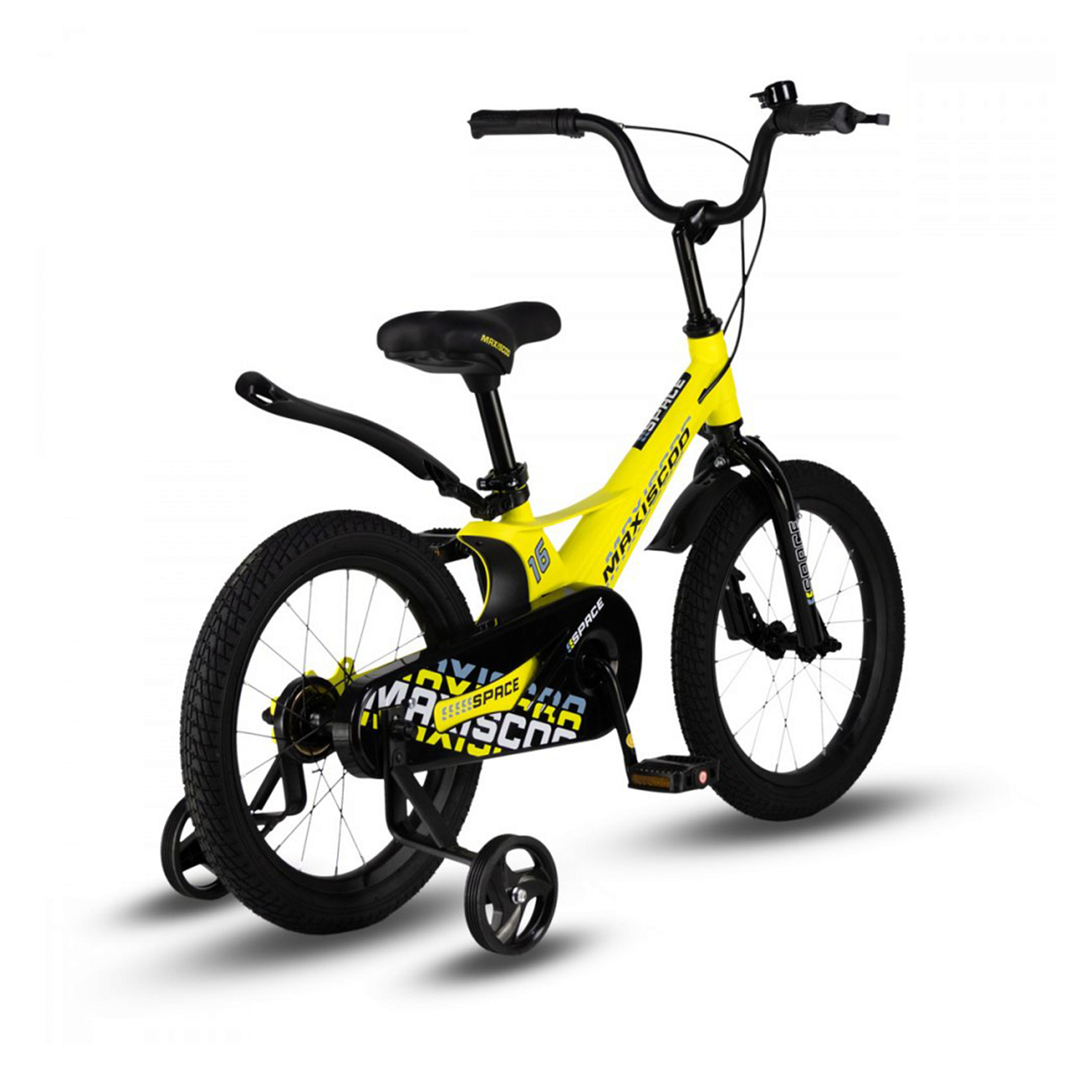 Велосипед MAXISCOO Space Стандарт 16 2024 Желтый Матовый