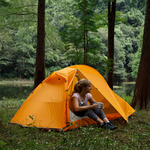Палатка Naturehike Cycling Ultralight 1 Man Tent + Mats 20D Orange