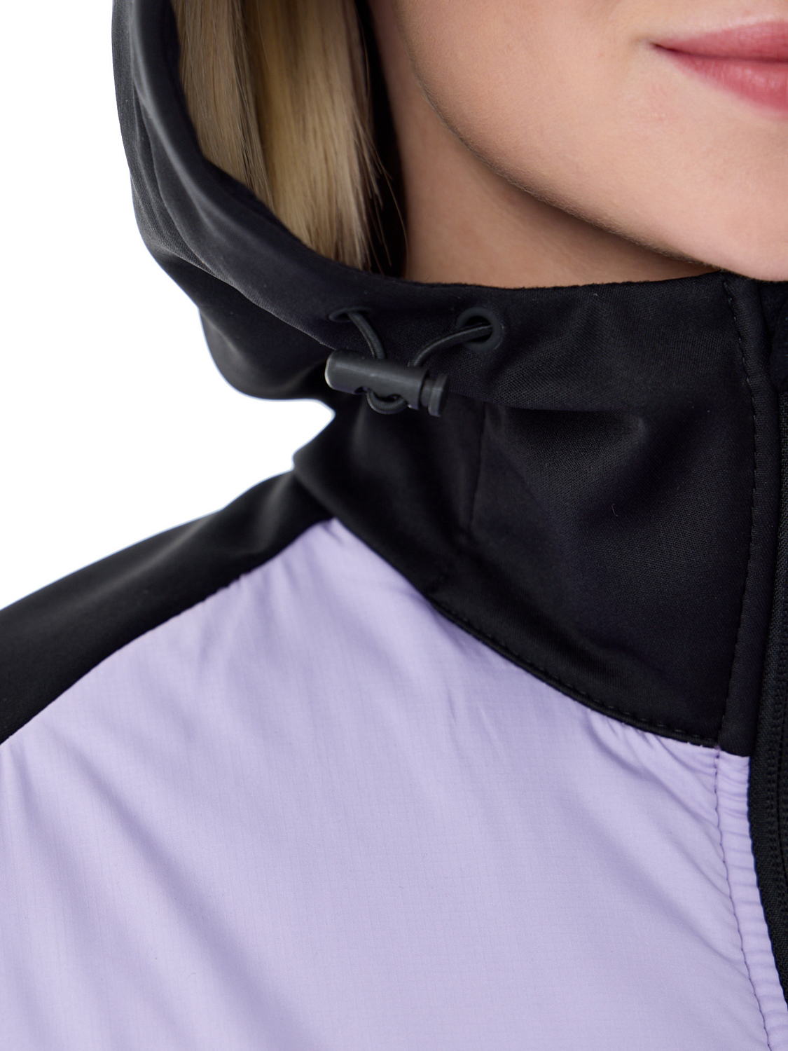 Куртка беговая Nordski Hybrid Hood W Lavender/Black