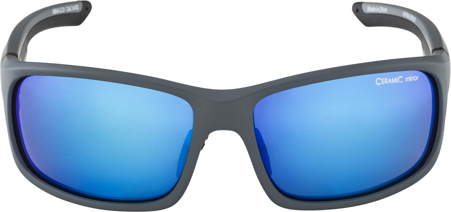 Очки солнцезащитные ALPINA Lyron S Cool-Grey Black Matt/blue mirror Cat. 3