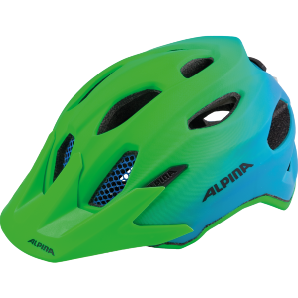 

Велошлем Alpina 2018 Carapax Jr. Flash Green-Blue