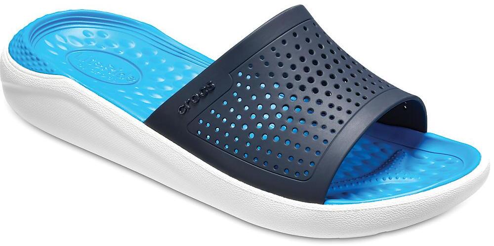 Сланцы Crocs LiteRide Slide Navy/White - купить в КАНТе