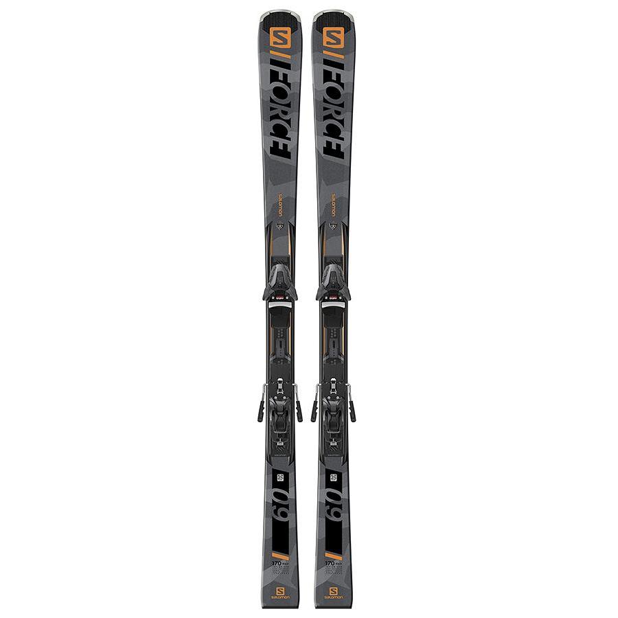 Горные лыжи с креплениями SALOMON 2019-20 S/Force 9 + Z12 Grey/Black/Orange