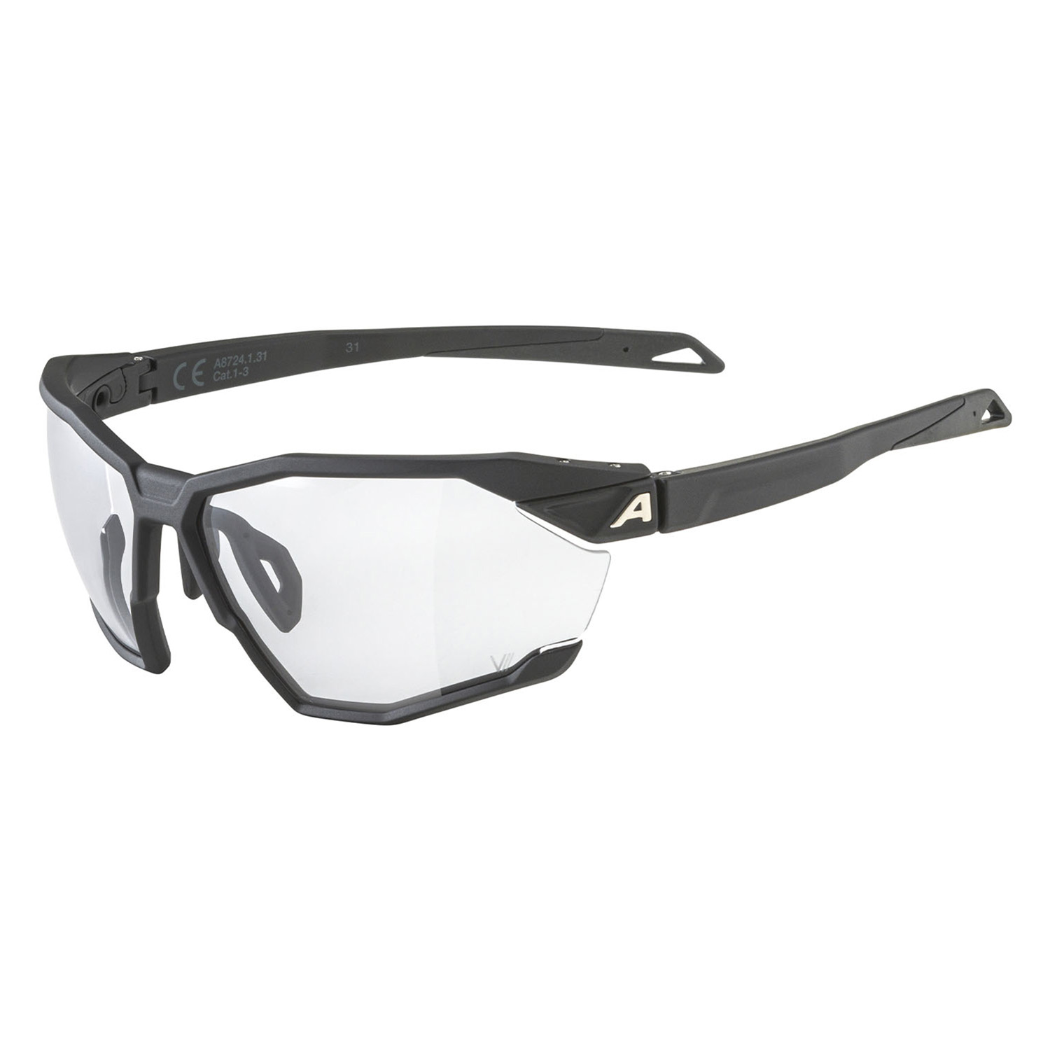 Очки солнцезащитные ALPINA Twist Six V Black Matt/Varioflex Black