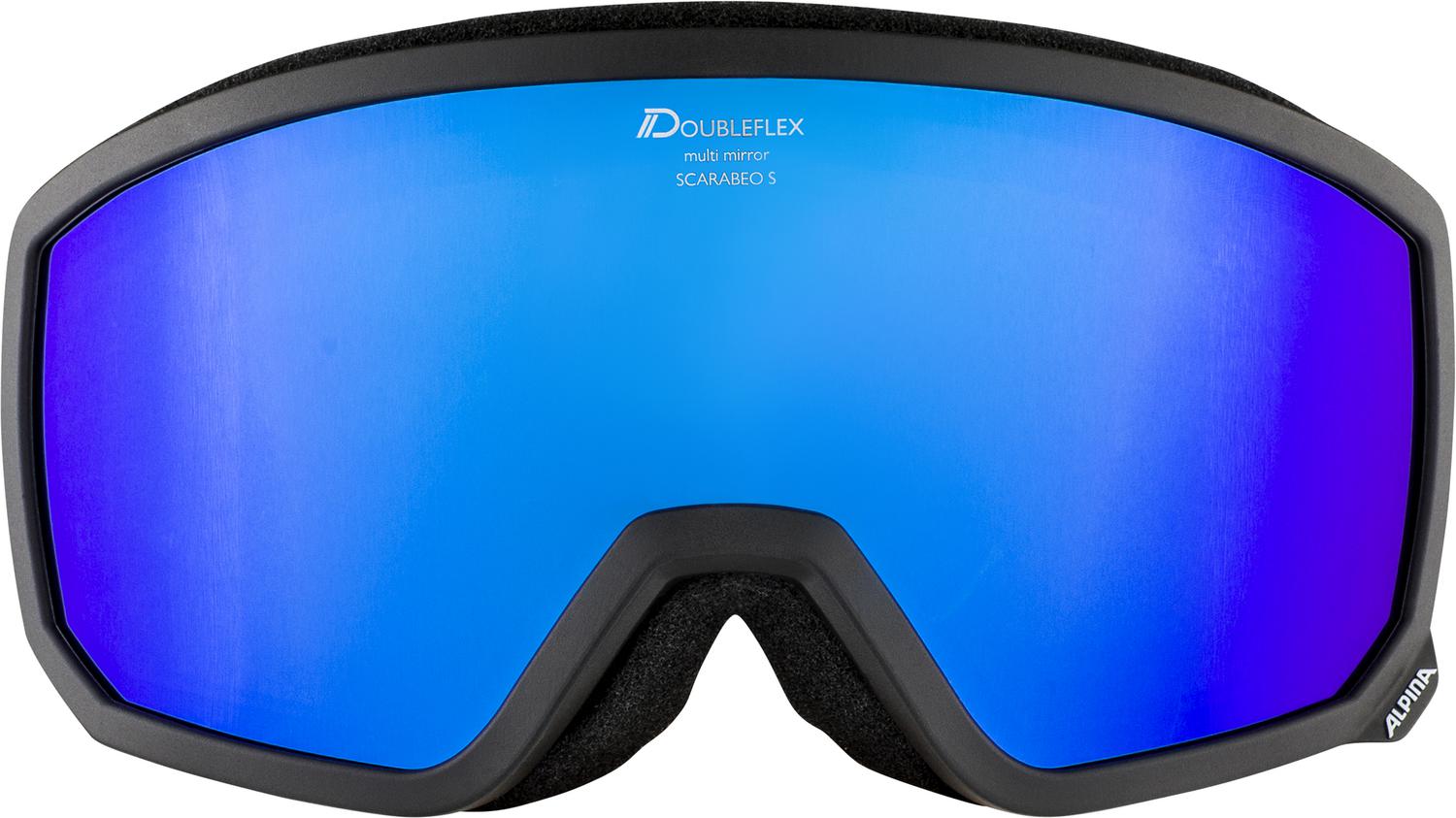 Очки горнолыжные Alpina 2019-20 Scarabeo S M Black/Blue