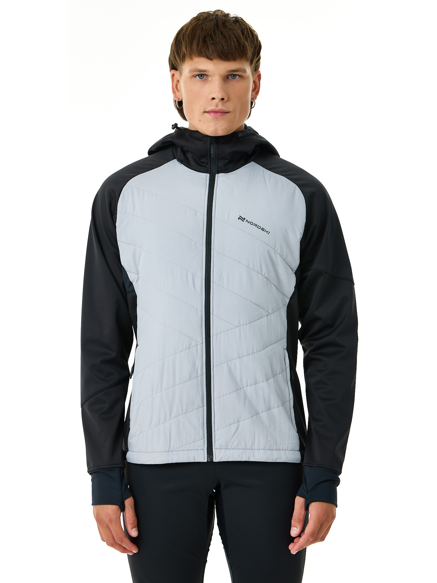 КурткабеговаяNordskiHybridHoodBlack/Grey