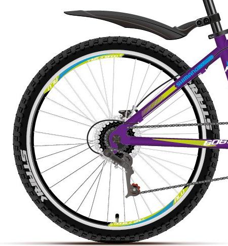 Велосипед Stark Rocket 24.3 HD 2018 purple/green/light blue