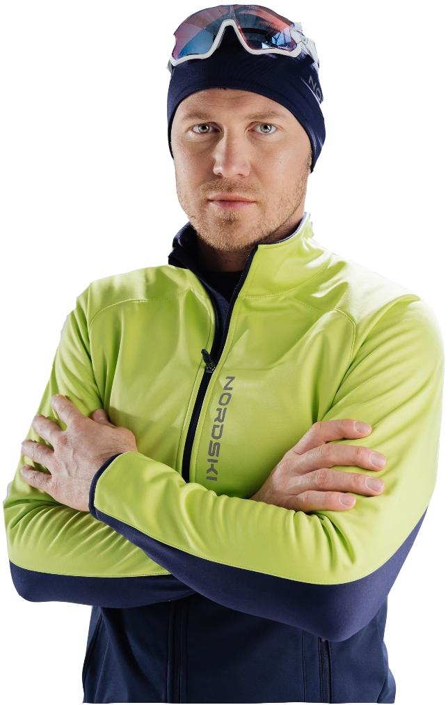 Куртка беговая Nordski Premium Green/Blueberry