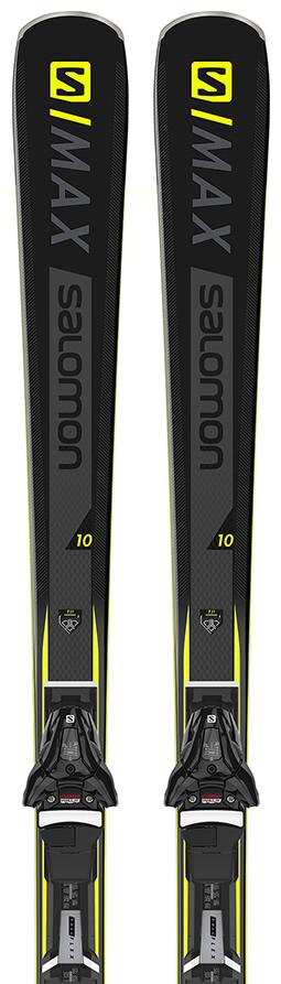 Горные лыжи с креплениями SALOMON 2019-20 S/Max 10 + Z10 Black/Yellow