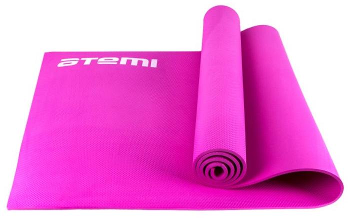 Коврик для йоги Atemi и фитнеса 173х61х0,6 см Розовый