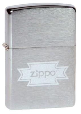 Зажигалка Zippo Zippo Brushed Chrome серебристая-матовая