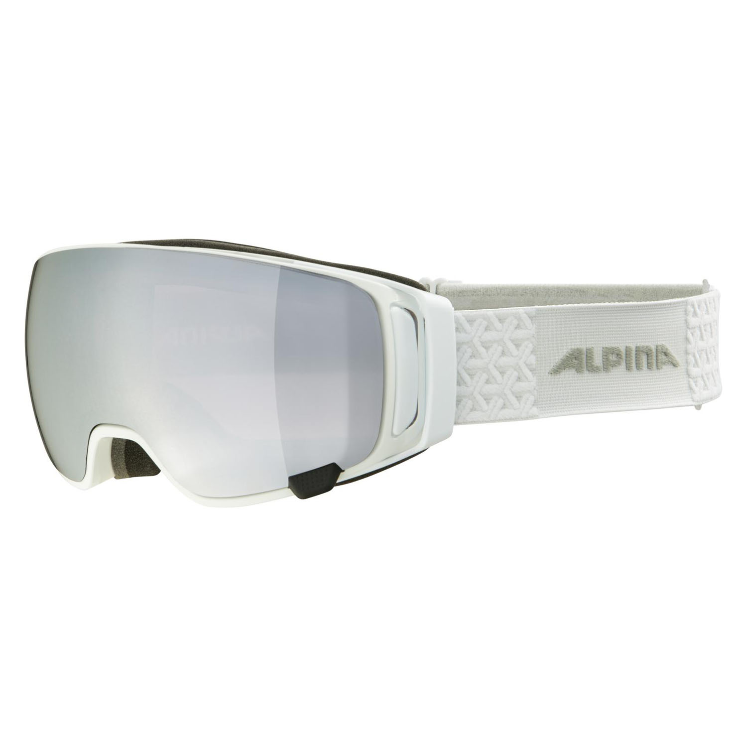 Очки горнолыжные ALPINA Double Jack Mag Q White Gloss/Q S1 + Mirror Black S3 Sph.