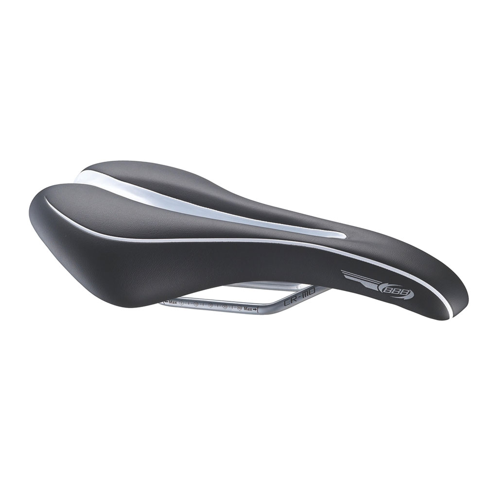 Седло Bbb Sportcomfort Anatomic Crmo Rail Черный