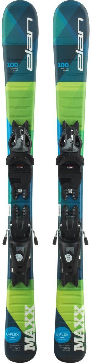 Горные лыжи с креплениями ELAN 2020-21 Maxx QS 100-120 + EL 4.5 Shift WHT