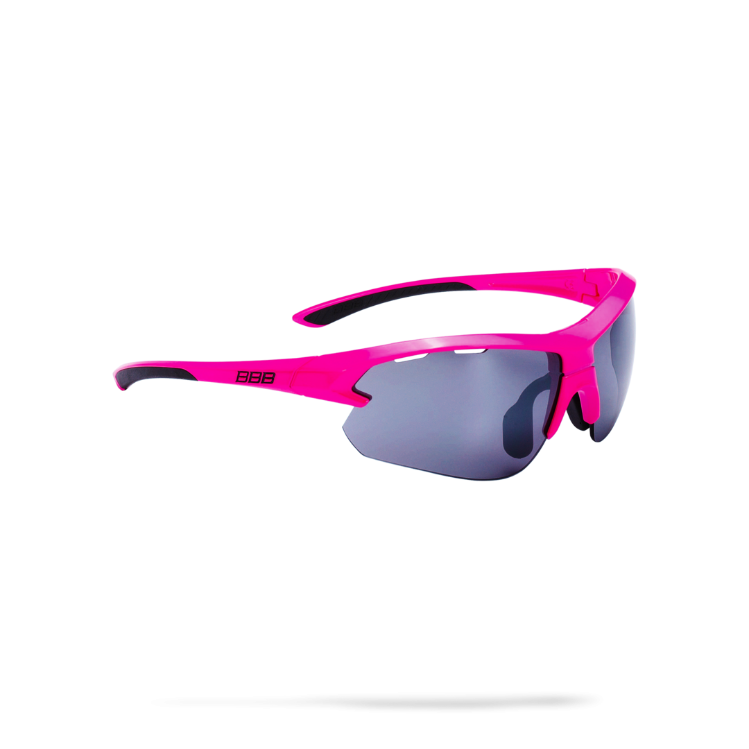 Очки Солнцезащитные Bbb 2018 Impulse Small Pc Smoke Flash Mirror Lenses Неоновый, Розовый Черный