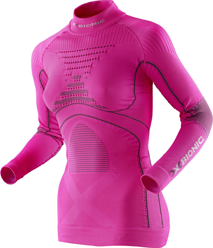 Футболка X-Bionic 2016-17 Lady Acc_Evo Uw Shirt Lg Sl Turtle Neck P115 / Розовый