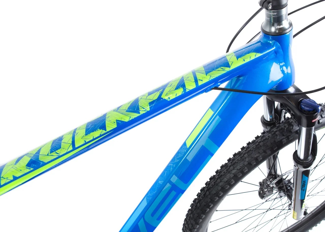Велосипед Welt Rockfall 3.0 29 2019 blue/light blue/acid green