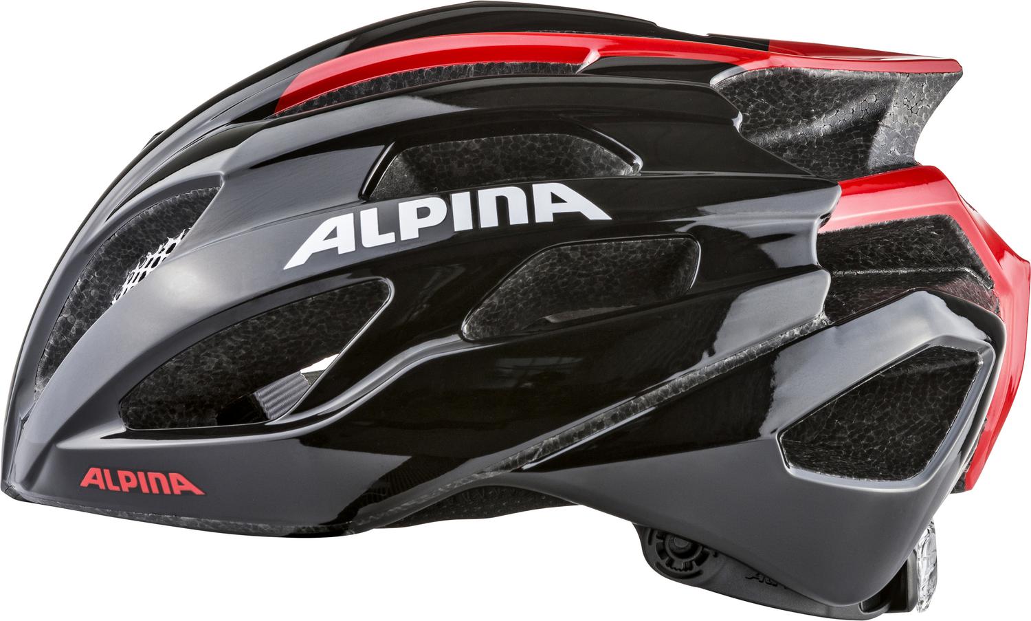 Велошлем Alpina 2021 Fedaia Black/Red Gloss