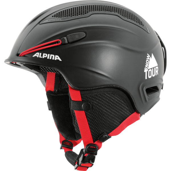Зимний Шлем Alpina Snow Tour Incl. Earpad Black-Red Matt