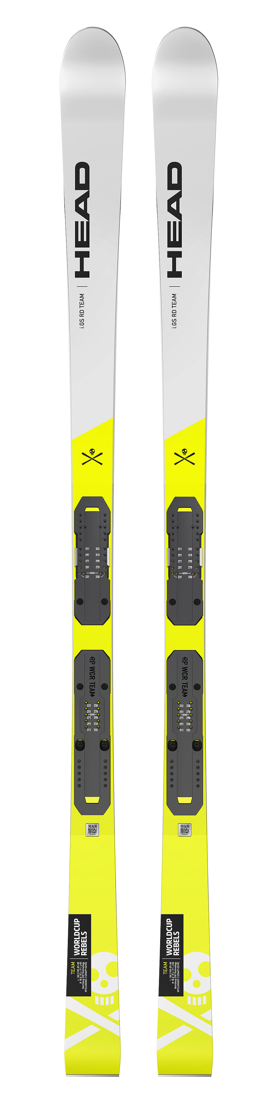 Горные лыжи HEAD 2021-22 WC Rebels iGS RD Team SW RP WCR T Neon Yellow