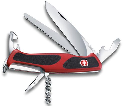 Нож Victorinox RangerGrip 55 (0.9563.C) красный/черный
