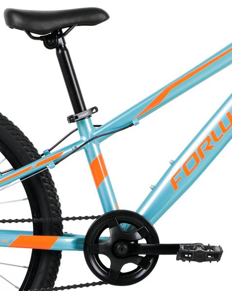 Велосипед Forward Rise 24 2.0 Disc 2019 Голубой/Оранжевый