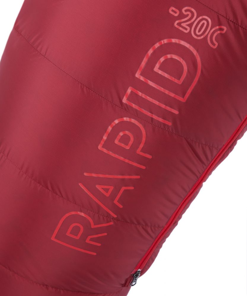 Спальник Red Fox Rapid -20C left Regular Бордовый/Красный
