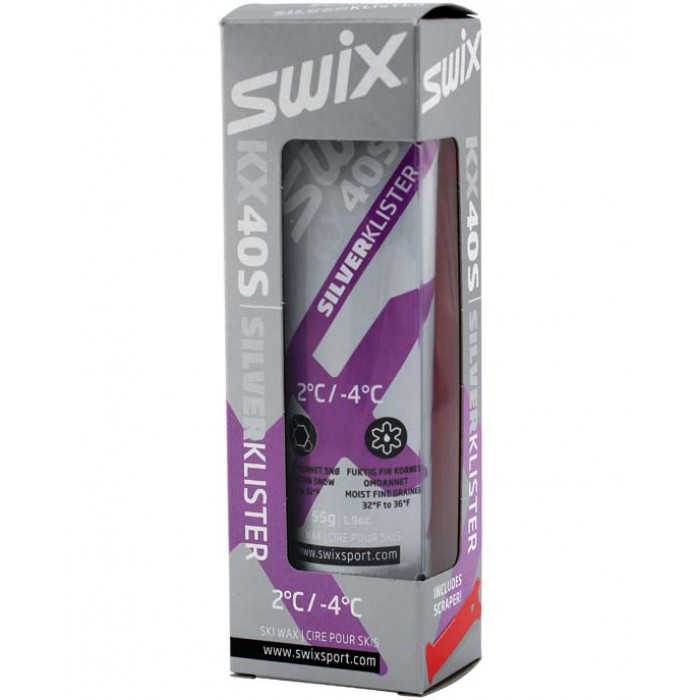 

Клистер Swix 2017-18 Kx40S Violet Silver Klister, Со Скребком 55 Гр