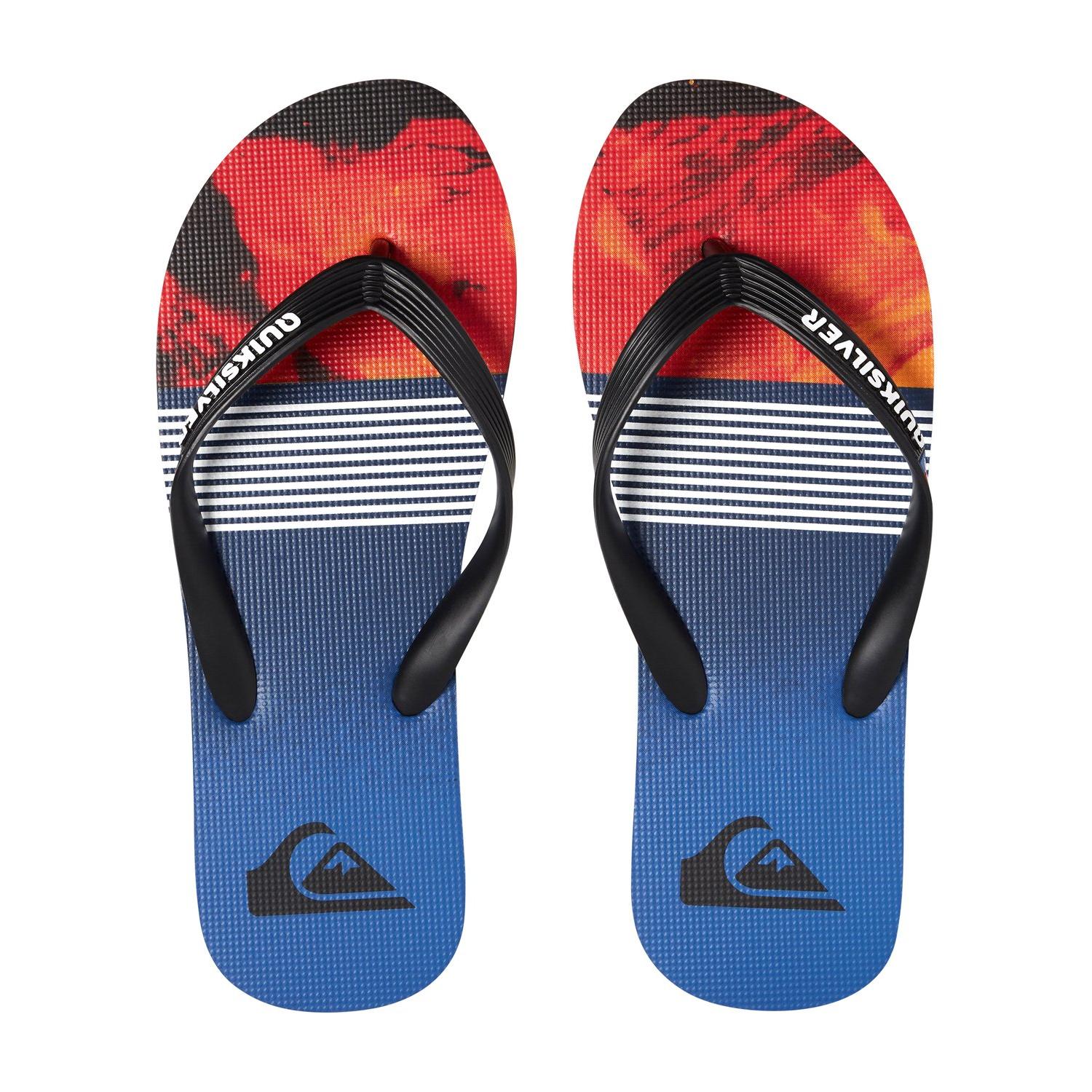

Сланцы Quiksilver 2018 Molokailavadivs Black/red/blue