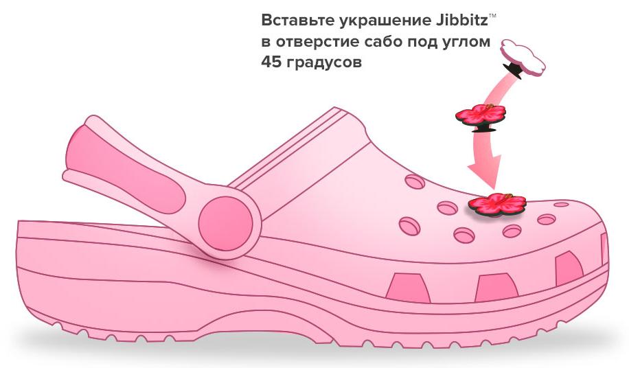 Украшение для обуви Crocs Pac Man