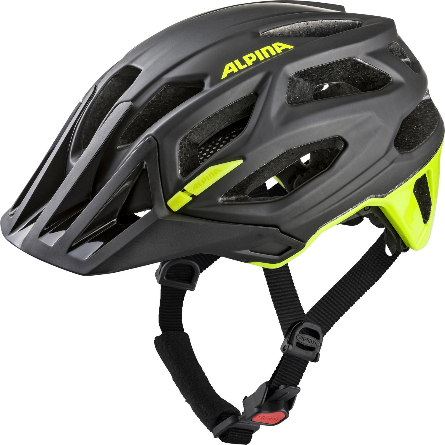 Велошлем Alpina 2021 Garbanzo Black/Neon/Yellow Matt