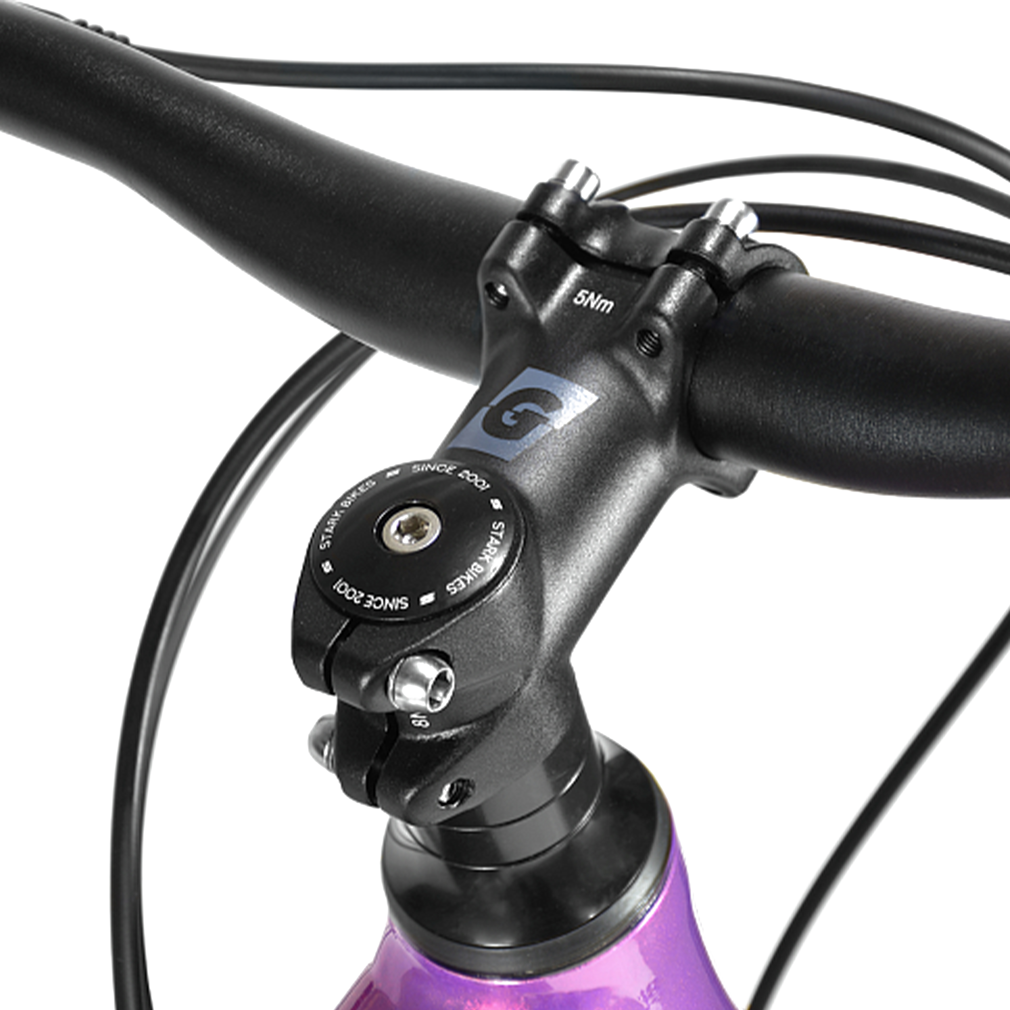 Велосипед Stark Krafter 29.8 HD 2024 фиолетовый/серый металлик