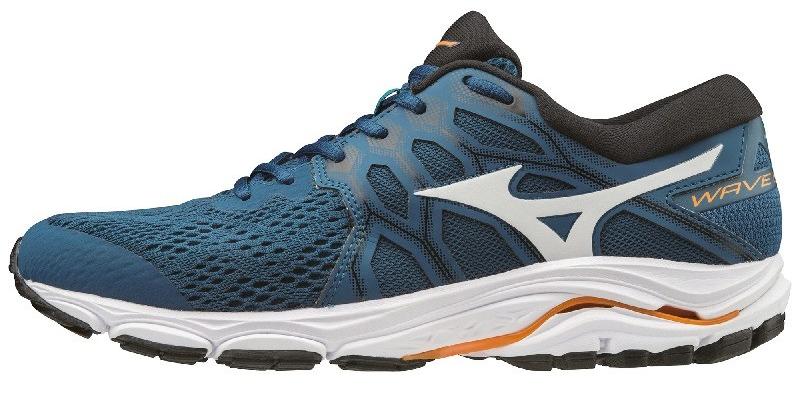 Кроссовки Mizuno Wave Equate 4 синий/св.серый/оранжевый