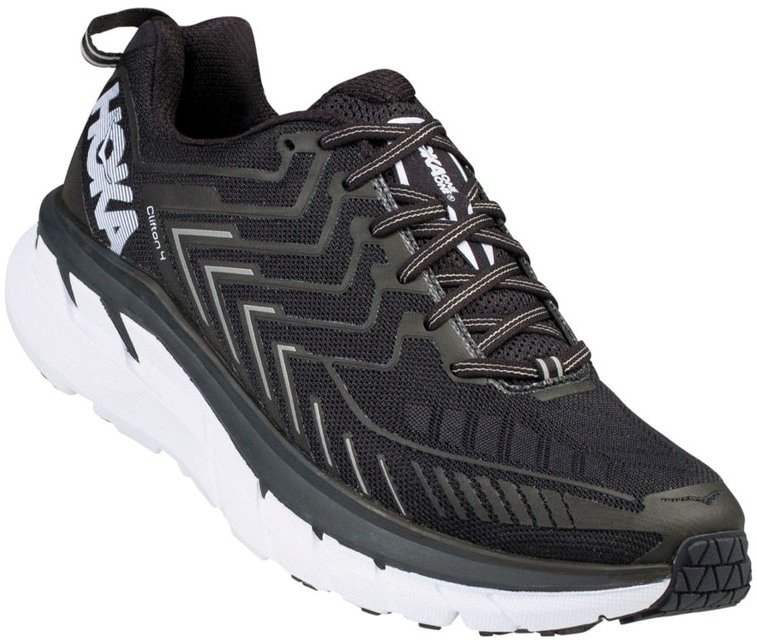 Беговые кроссовки Hoka 2018 M CLIFTON 4 BLACK/WHITE