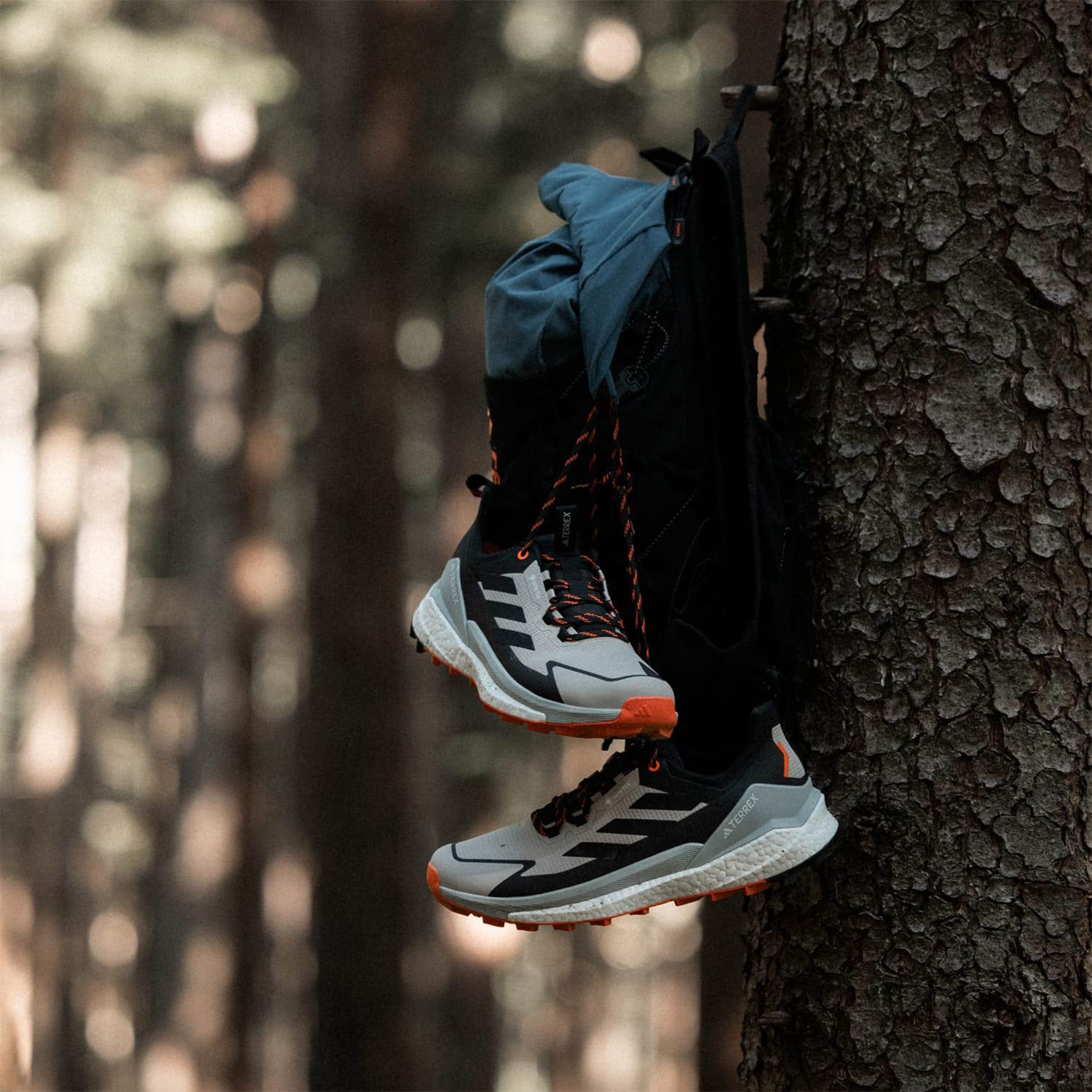 Adidas Terrex Free Hiker 2 Low GTX Beige Black Orange